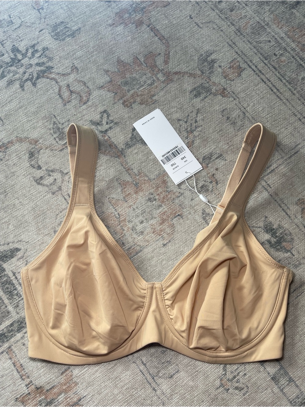 Full Support Underwire Bra in Beige